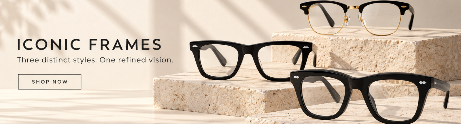 Eyeglasses category banner